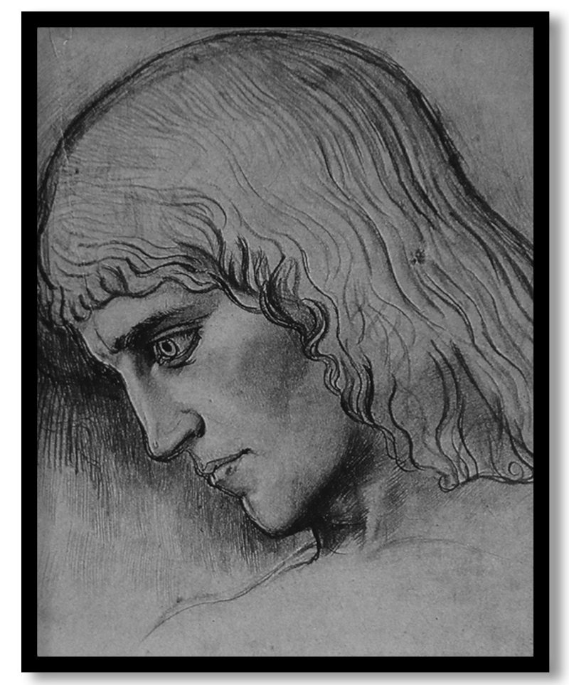 Study For The Head Of `Oedipus by Gustave Moreau (1860)