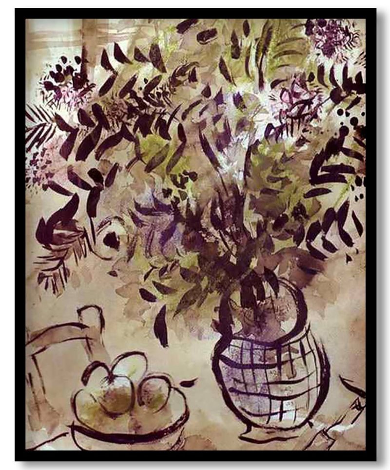Still Life With Vase Of Flowers by Marc Chagall (Unknown)