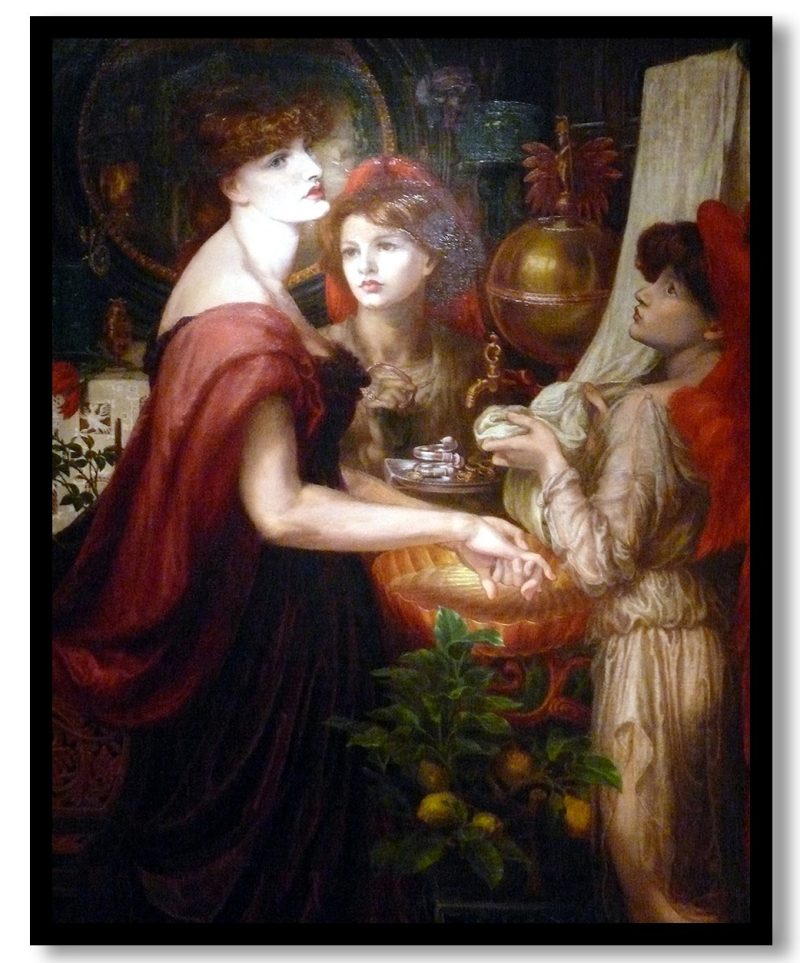 The Beautiful Hand by Dante Gabriel Rossetti (1874-1875)