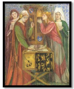 Wall Art | The Blue Closet by Dante Gabriel Rossetti (1857