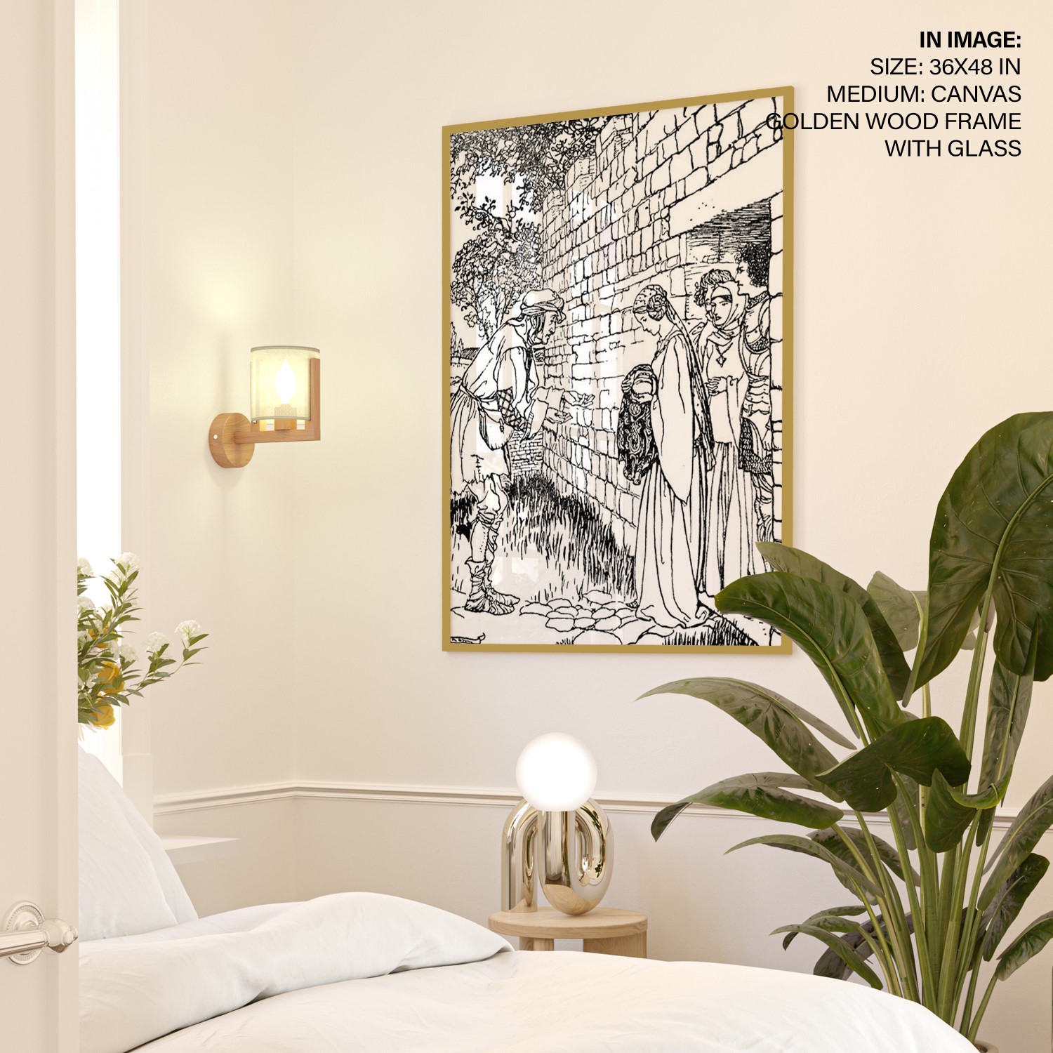 Wall Art | The child is given over to Merlin by Arthur Rackham (Unknown ...