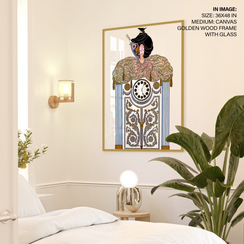 The Clock, Awakening the Past by Erte