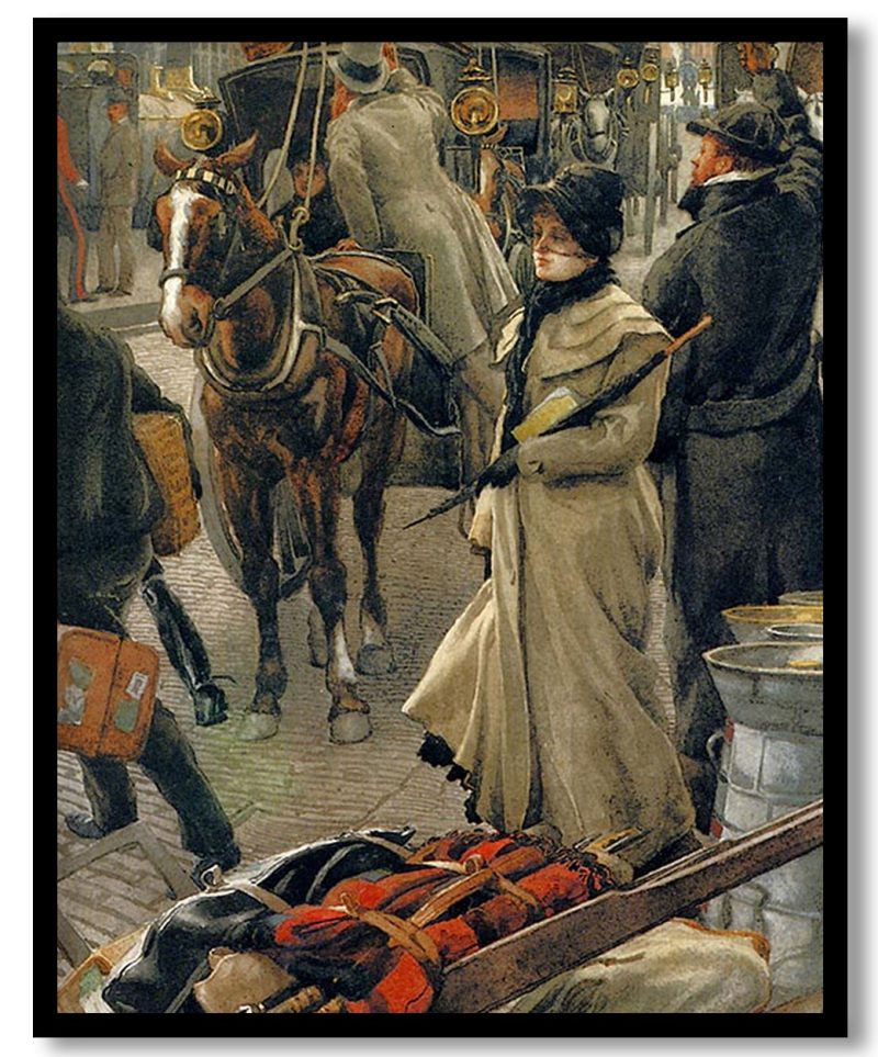The Departure Platform, Victoria Station by James Tissot (1880)