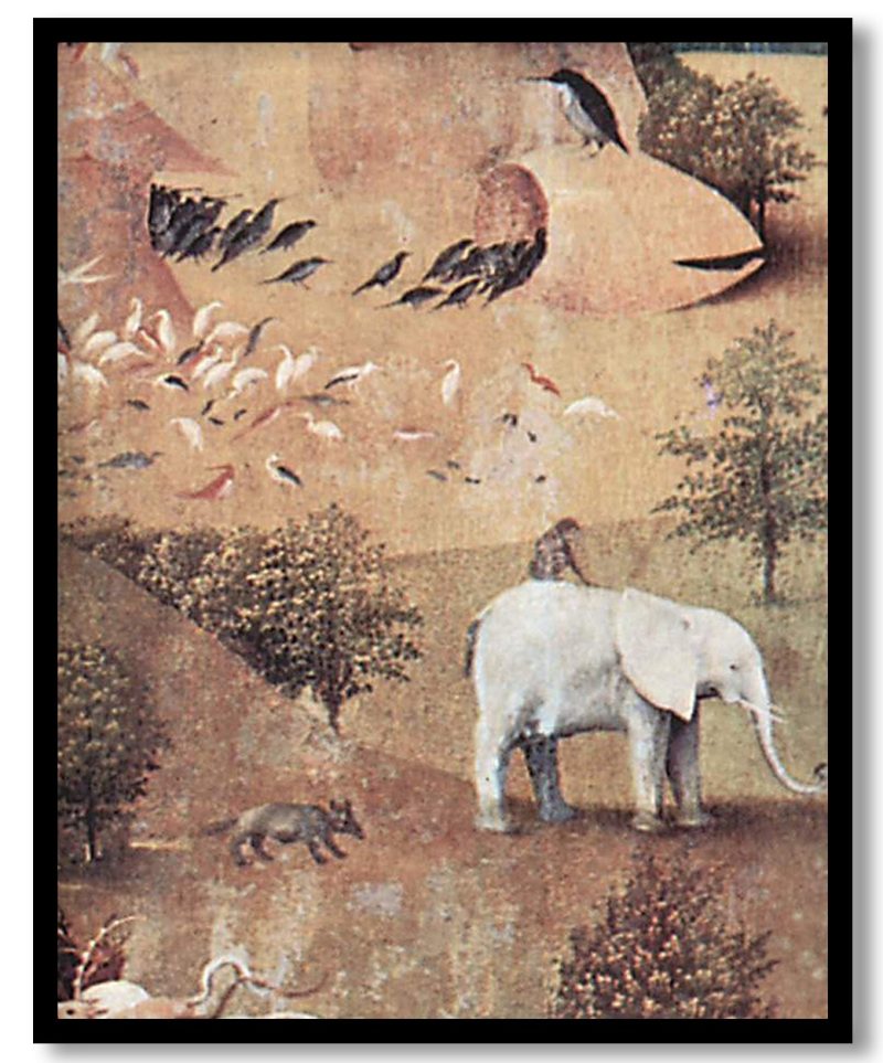The Garden of Earthly Delights (detail) by Hieronymus Bosch (1460-1516)