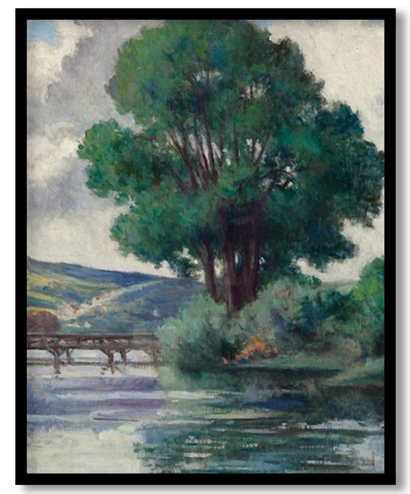 The Herville Footbridge by Maximilien Luce (1925)