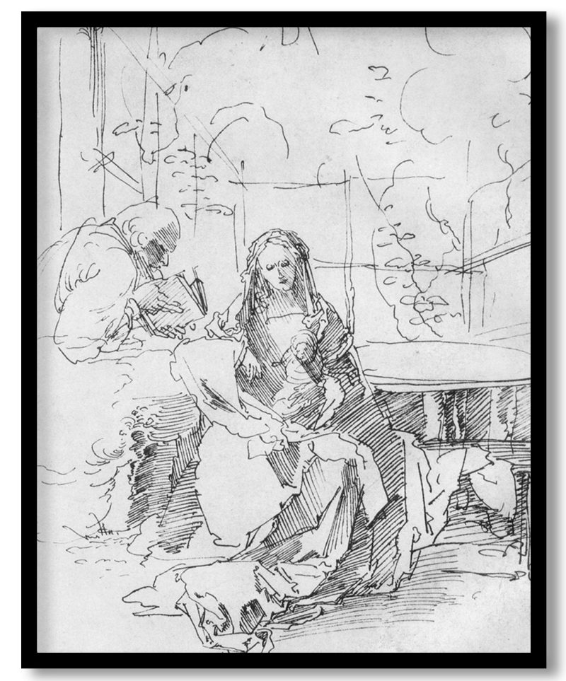 The Holy Family in the arbor by Albrecht Durer (1512)