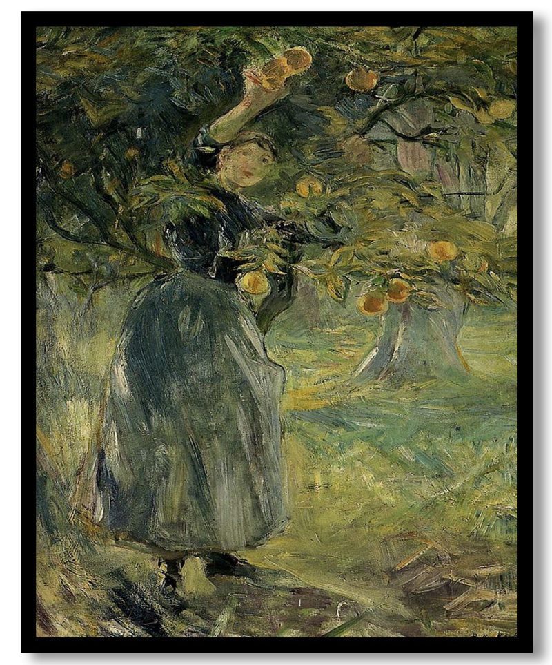 The Orange Picker by Berthe Morisot (1889)