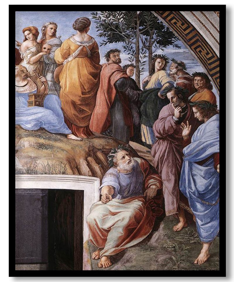 The Parnassus, from the Stanza delle Segnatura (detail) by Raphael (1510-1511)