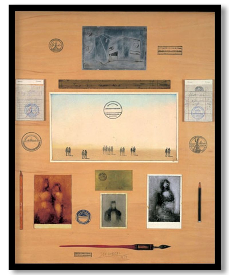 The Politecnico Table by Saul Steinberg (1974)