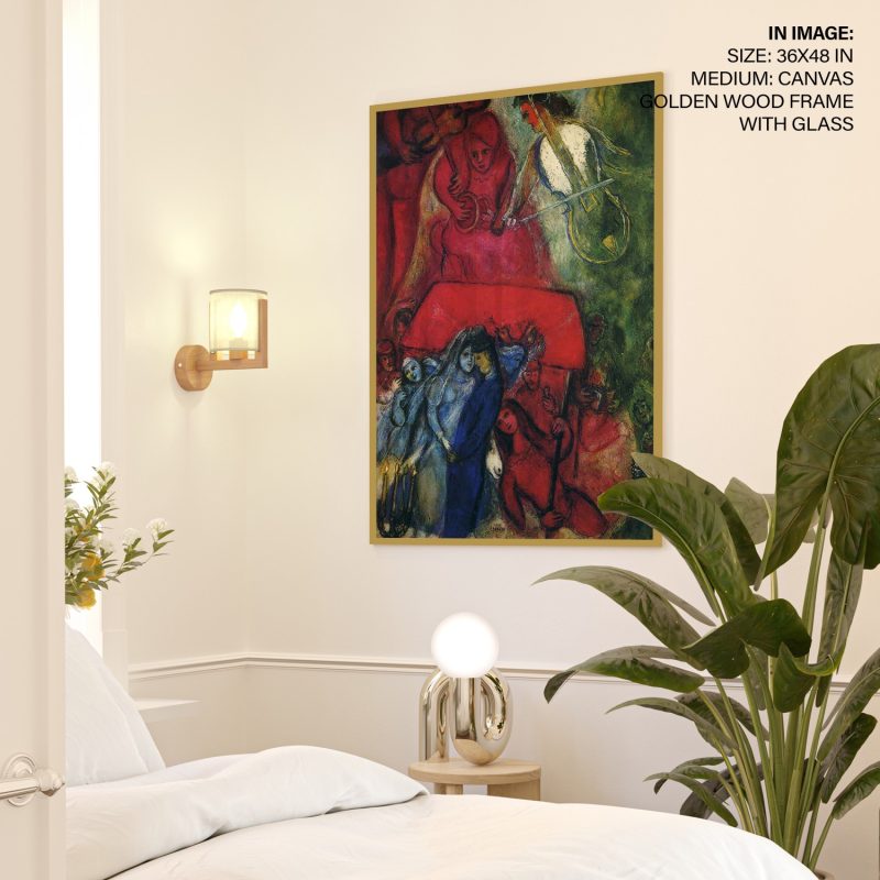Wall Decor | The Wedding by Marc Chagall (1944) | Custom Size