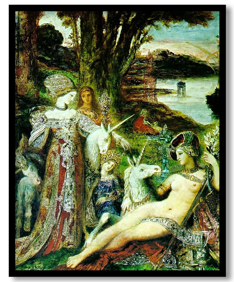 The Unicorns by Gustave Moreau (1885)