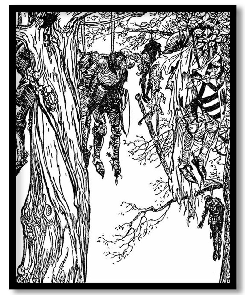 The victims of the Red Knight by Arthur Rackham (Unknown)