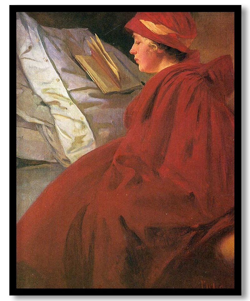 The Red Cape by Alphonse Mucha (1902)