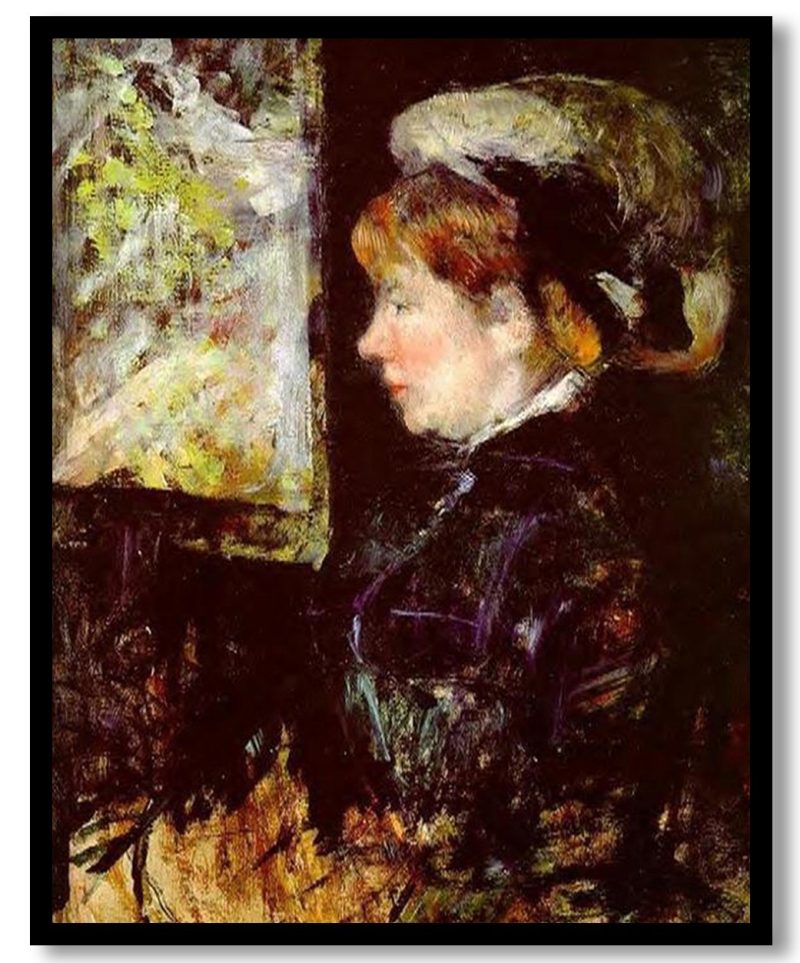 The Visitor by Mary Cassatt (1880)