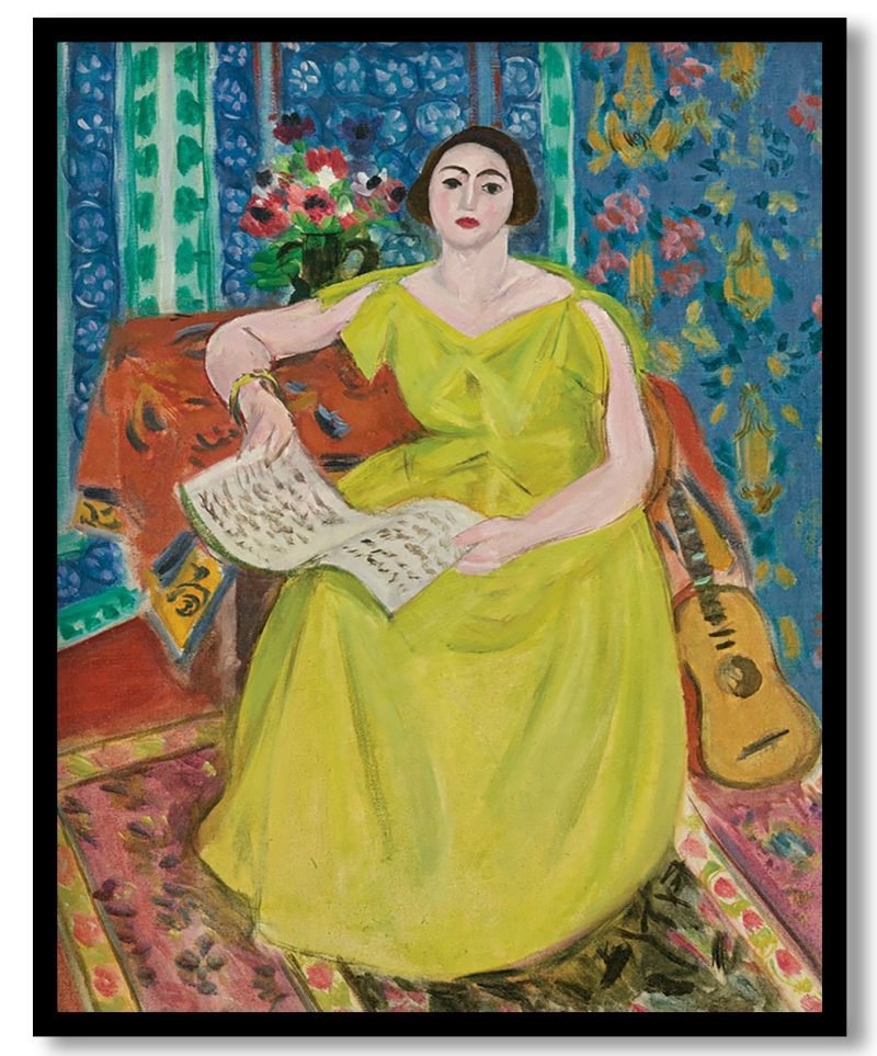 The Woman In Wellow by Henri Matisse (1923)
