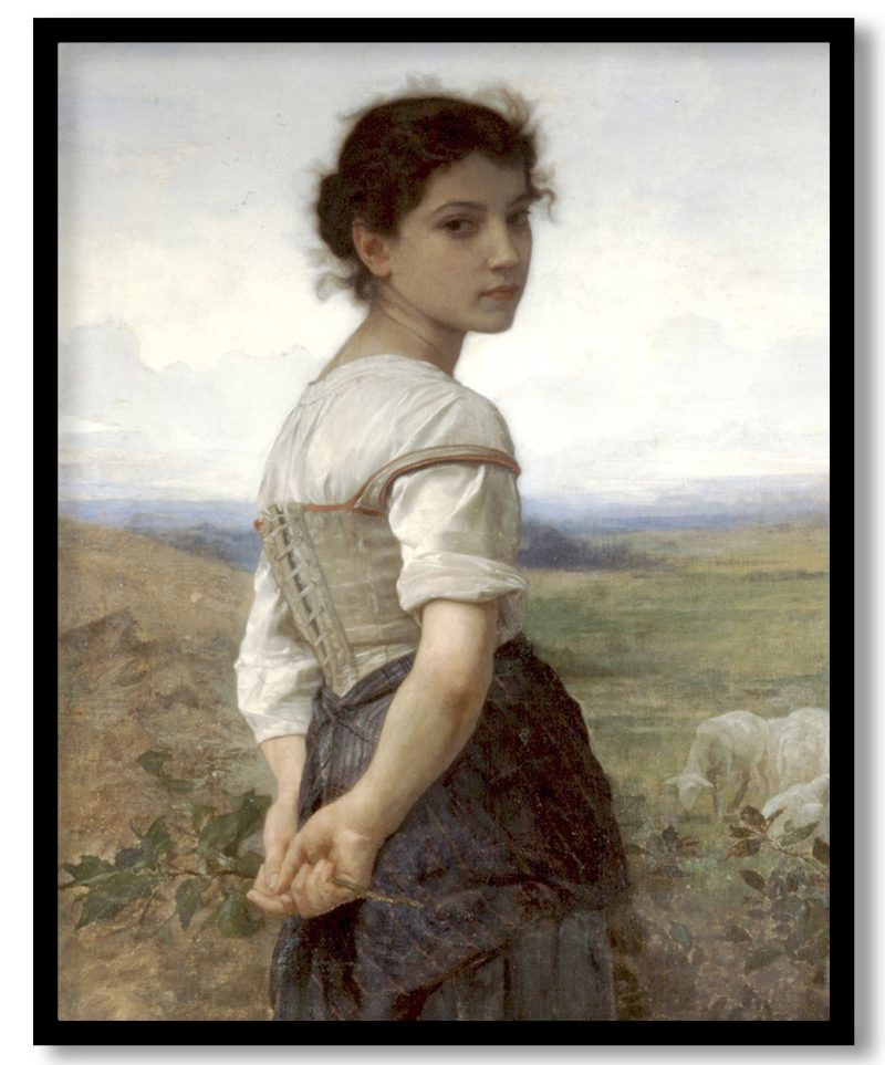 The Young Shepherdess by William Adolphe Bouguereau (1885)