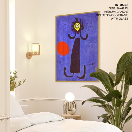 Woman in Front of the Sun by Joan Miro (1950)