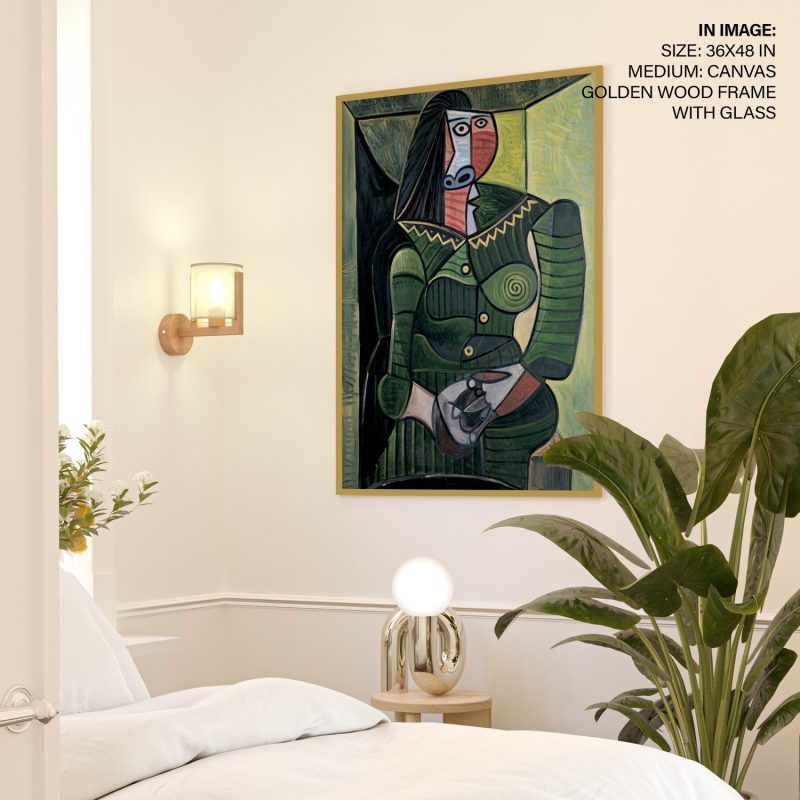 Woman in green by Pablo Picasso (1944)
