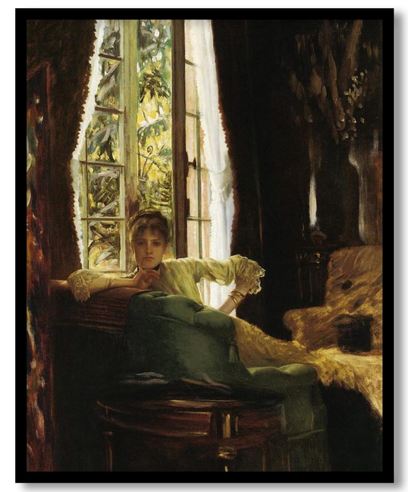 Woman in an Interior by James Tissot (1883-1885)