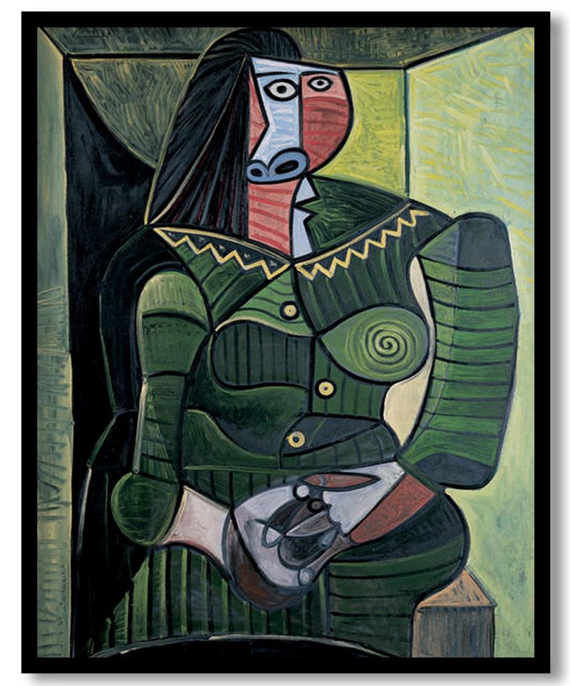 Woman in green by Pablo Picasso (1944)
