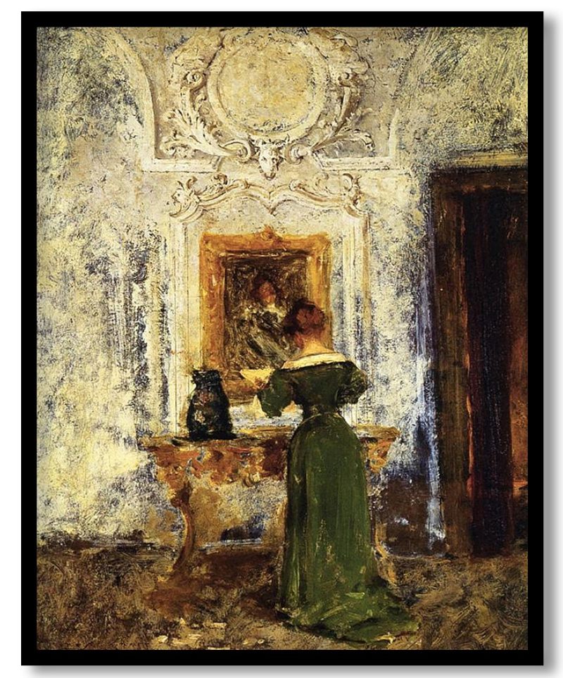 Woman in Green by William Merritt Chase (1909)