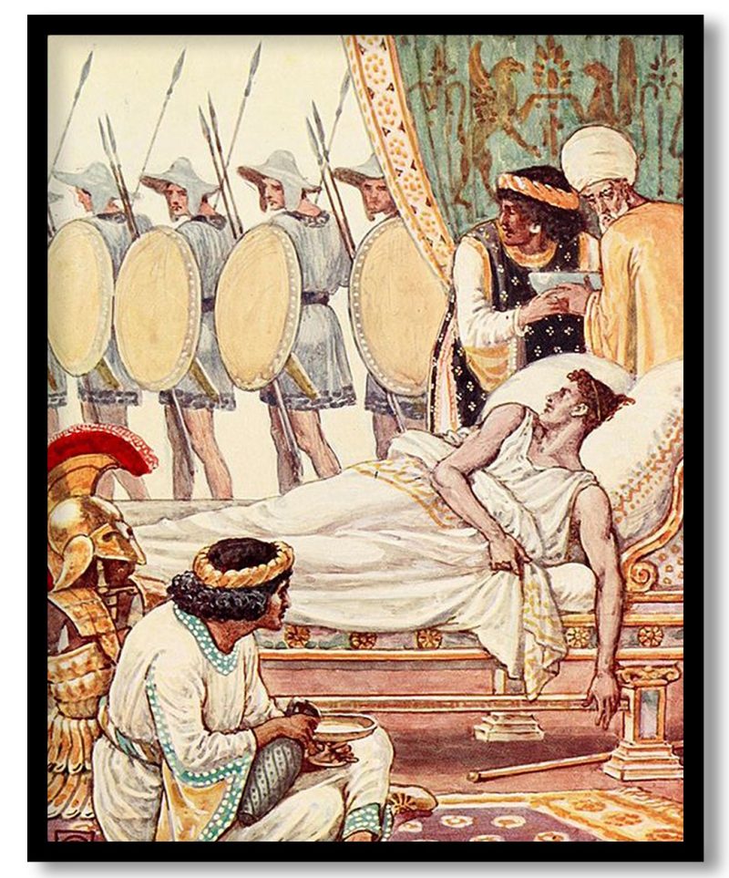 With an effort he looked at them as they passed by Walter Crane (Unknown)
