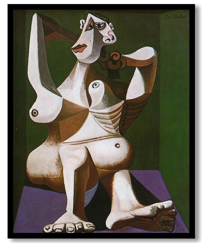 Woman styling her hair by Pablo Picasso (1940)