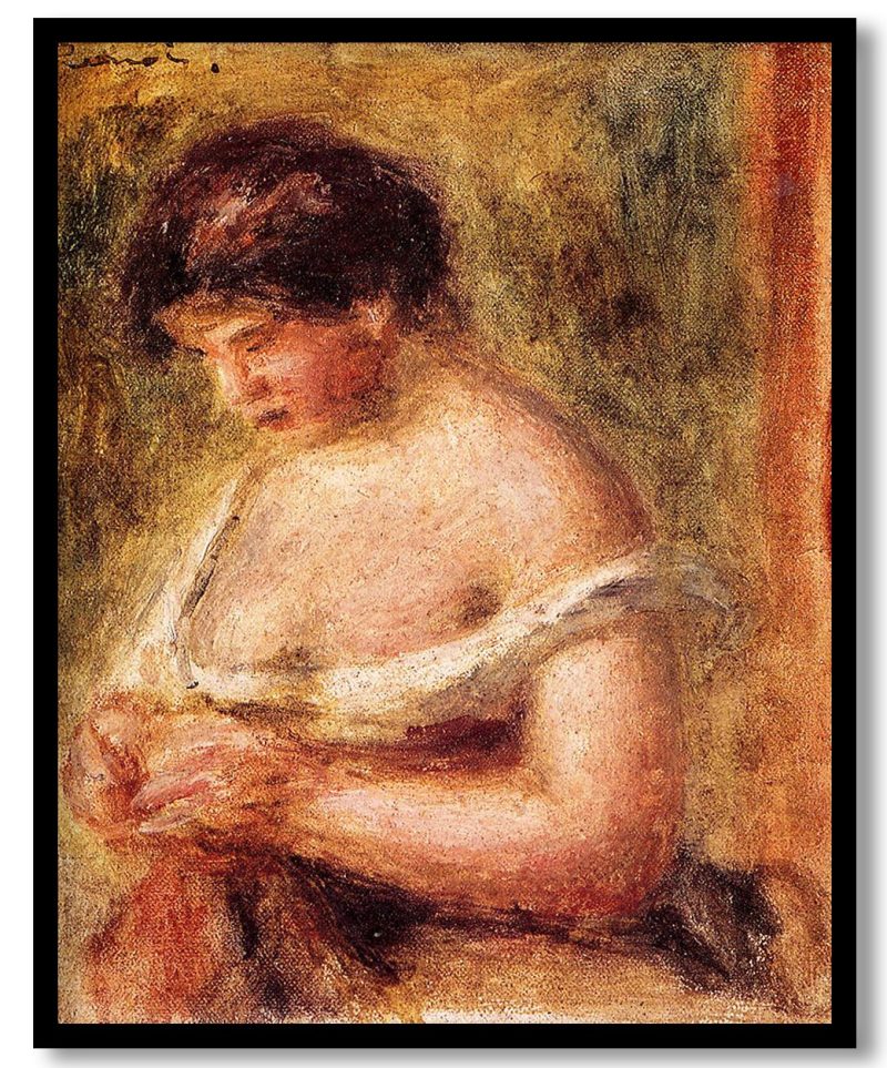 Woman with a Corset by Pierre Auguste Renoir (1914)