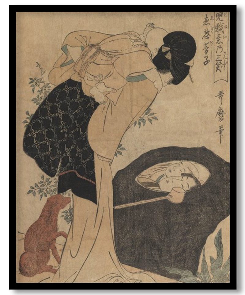 Woman and Child by Kitagawa Utamaro (1797-1803)