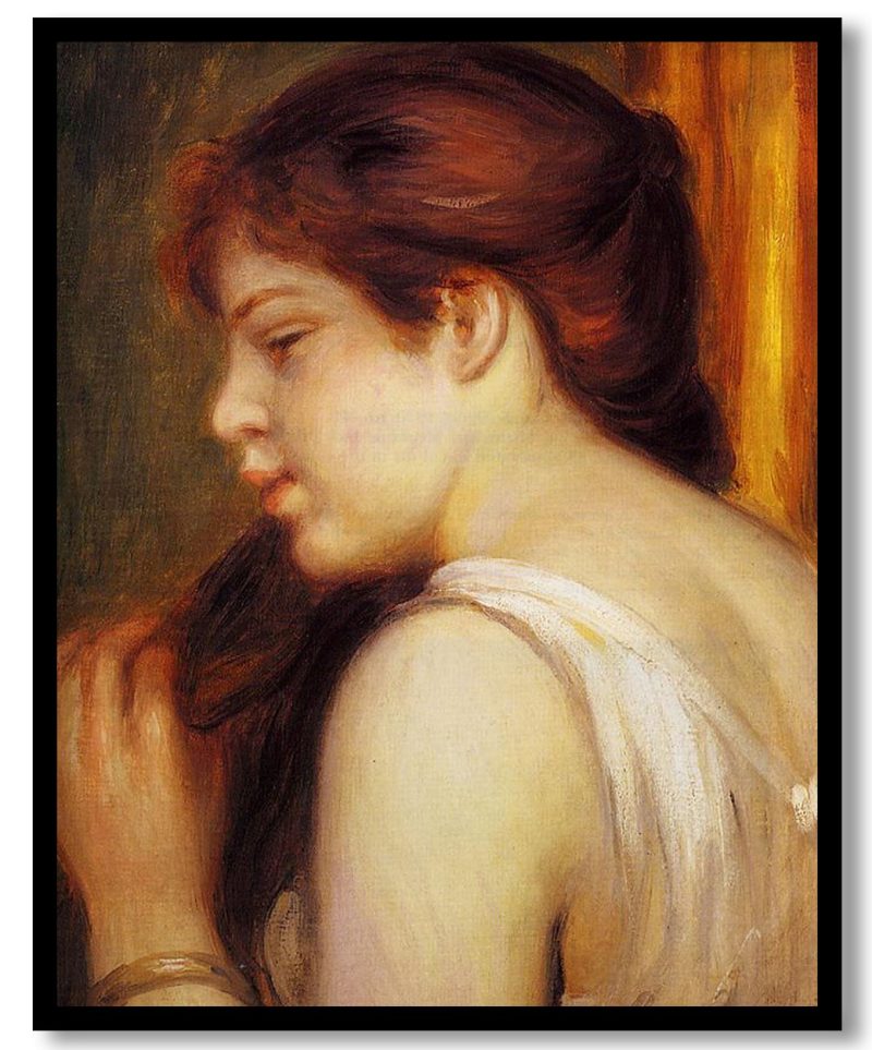 Young Girl Combing Her Hair by Pierre Auguste Renoir (1891-1892)