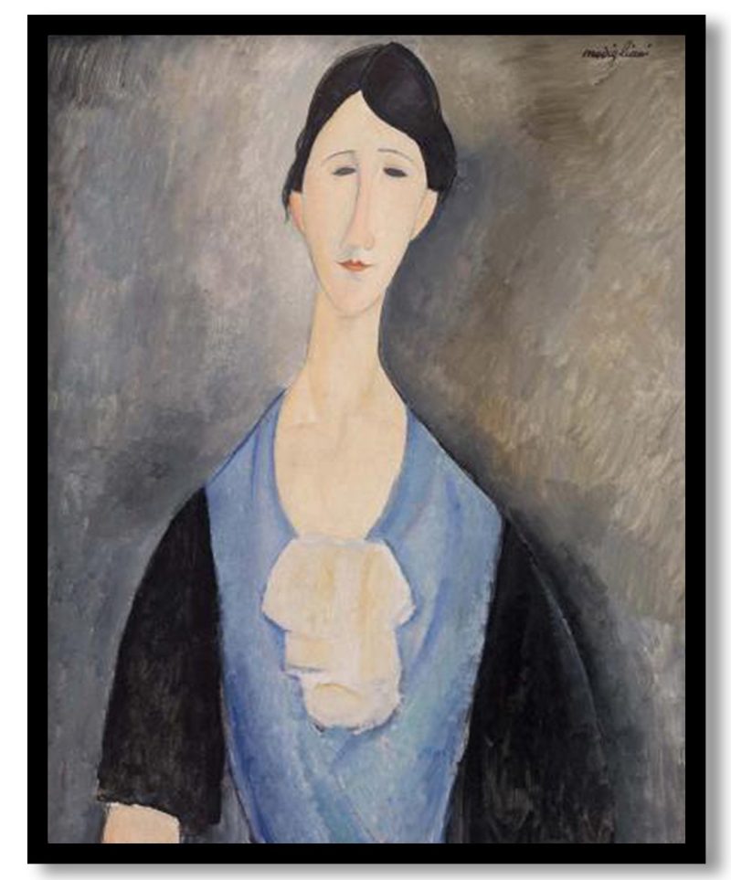 Young Woman in Blue by Amedeo Modigliani (1919)