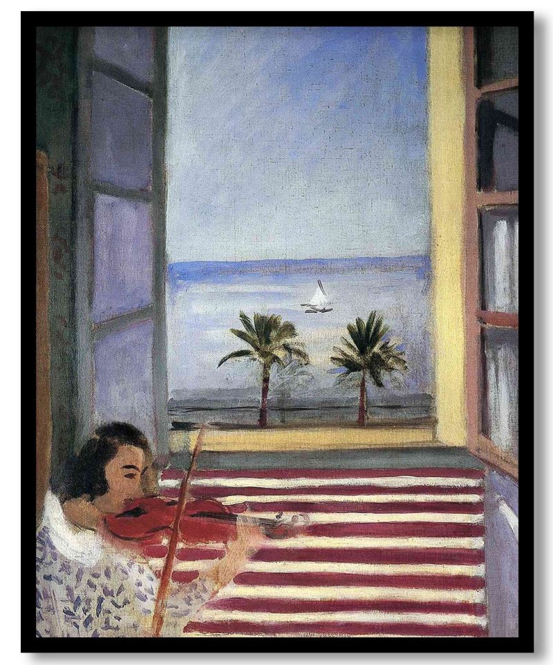 Young Woman Playing Violin by Henri Matisse (1923)