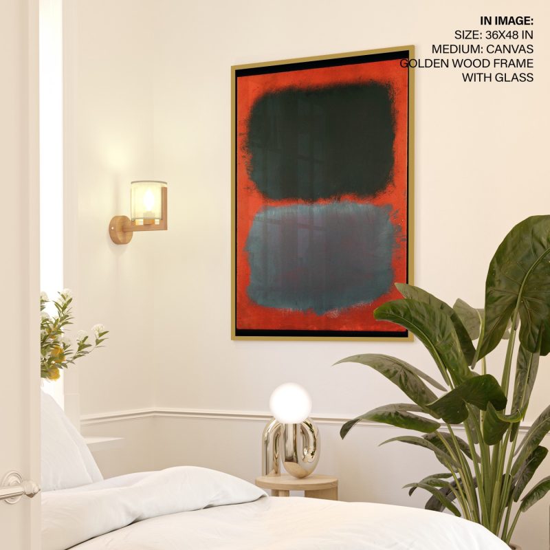 Untitled (Gray, Gray on Red) by Mark Rothko (1968)