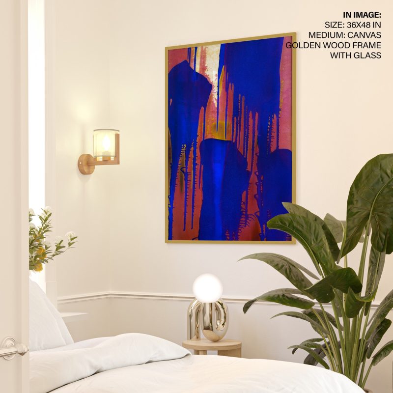 Untitled Fire-Color Painting by Yves Klein (1962)