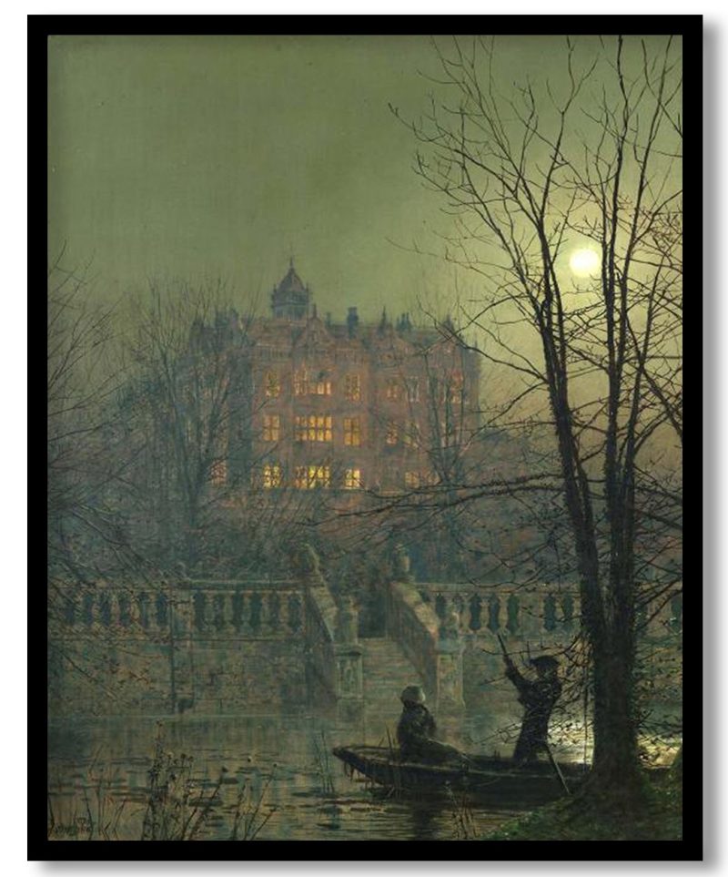 Under the Moonbeams by John Atkinson Grimshaw (Unknown)