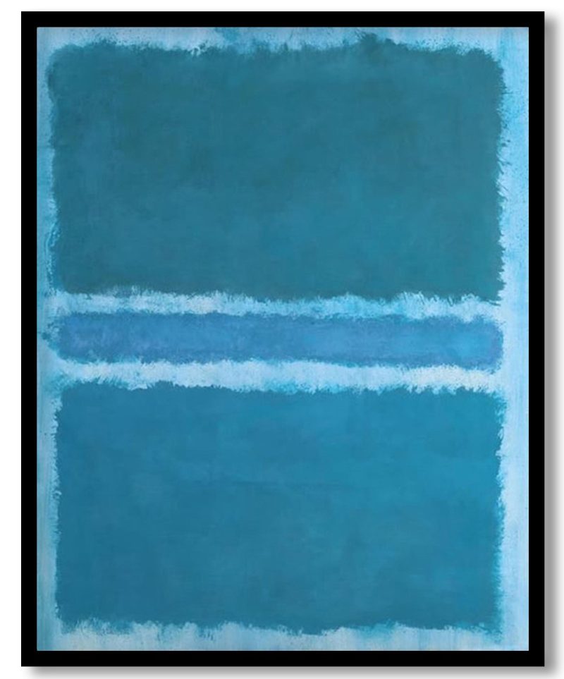 Untitled (Blue Divided by Blue) by Mark Rothko (1966)