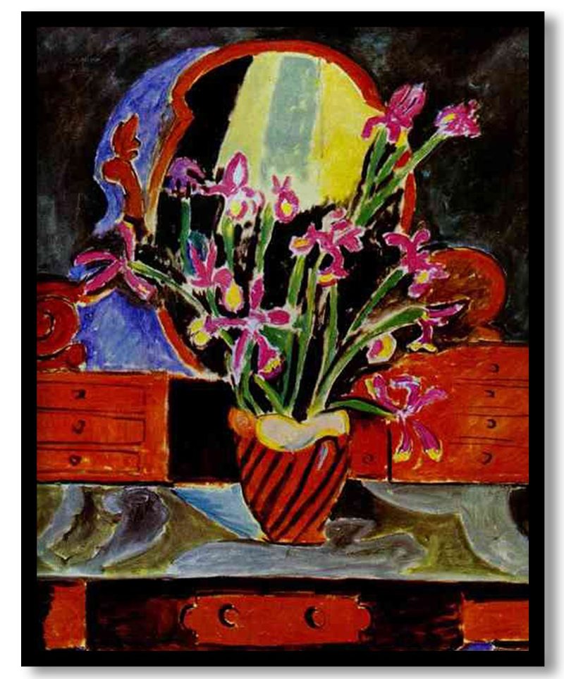 Vase of Irises by Henri Matisse (1912)