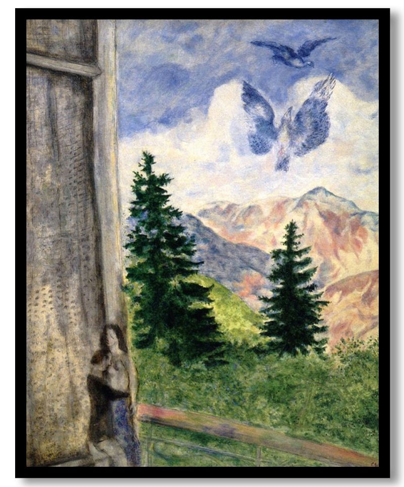 View at Peira Cava by Marc Chagall (1930)