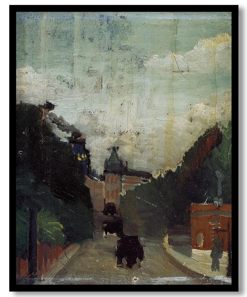 View of the Palais du Metropolitan by Henri Rousseau (1909)