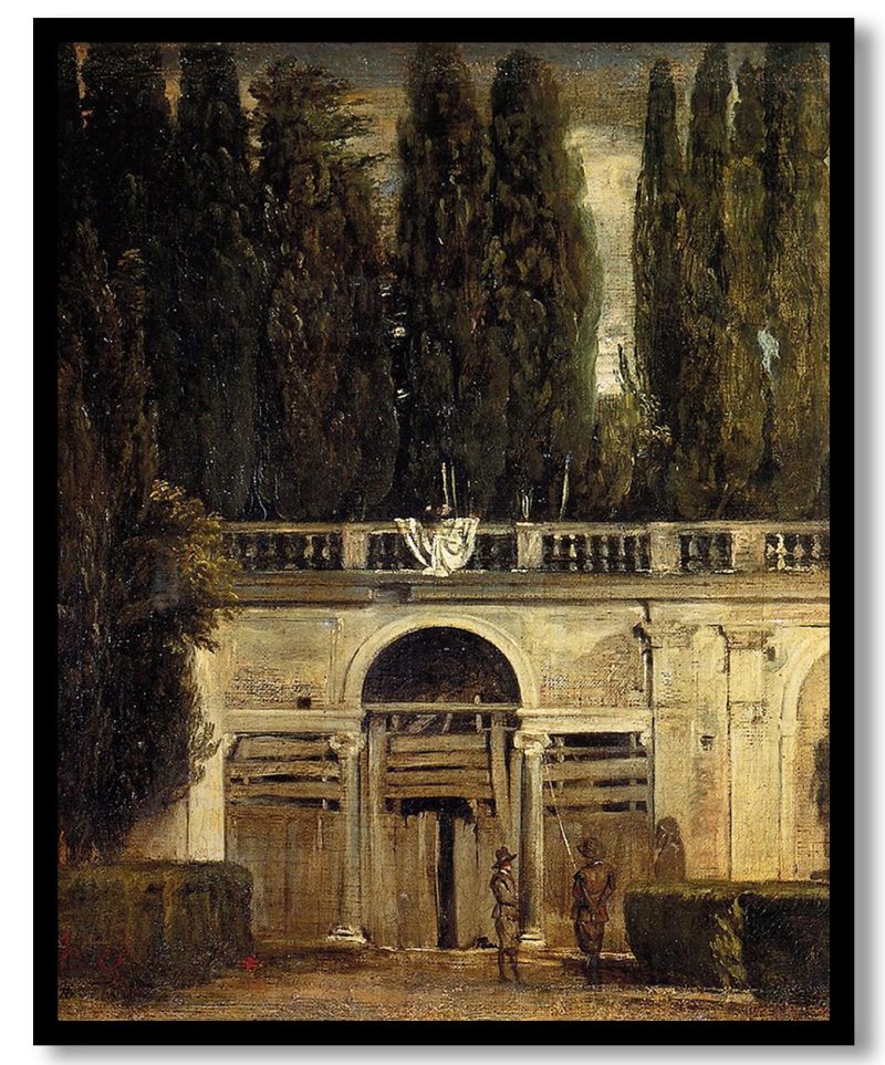 Villa Medici in Rome (Facade of the Grotto Logia) by Diego Velazquez (1630)