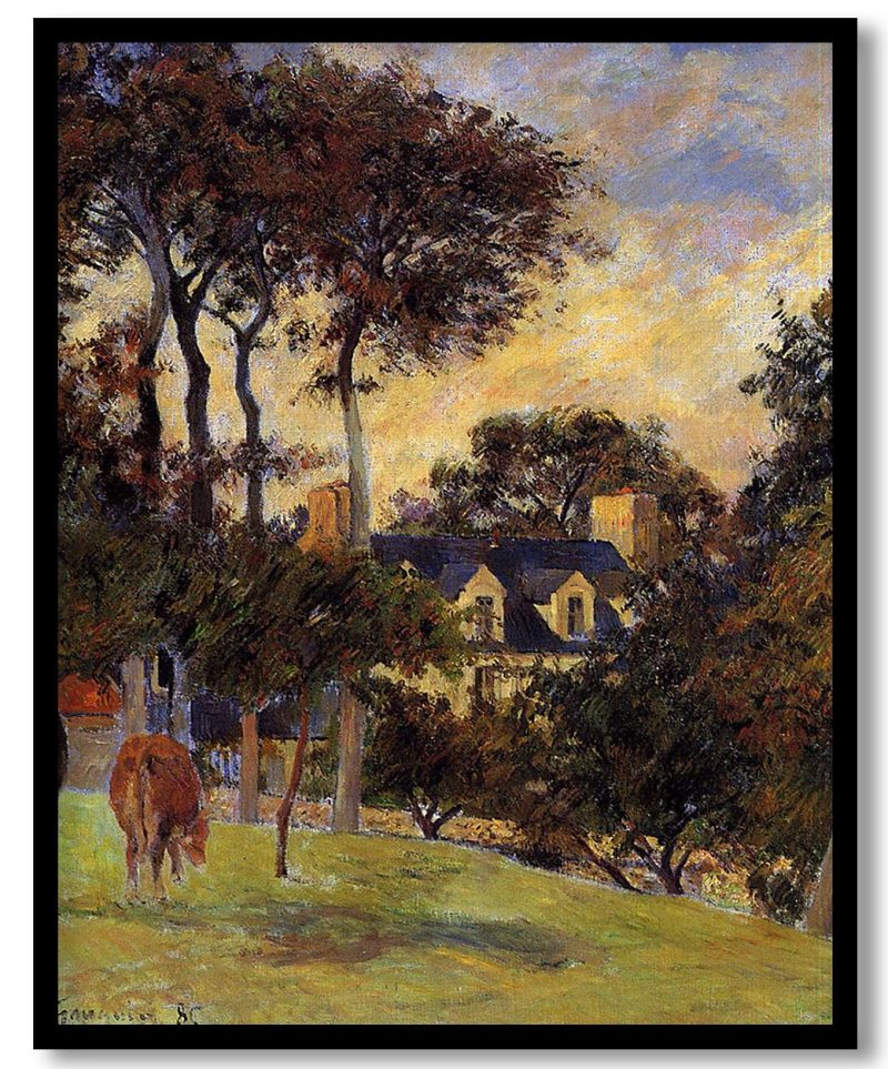 White house by Paul Gauguin (1885)