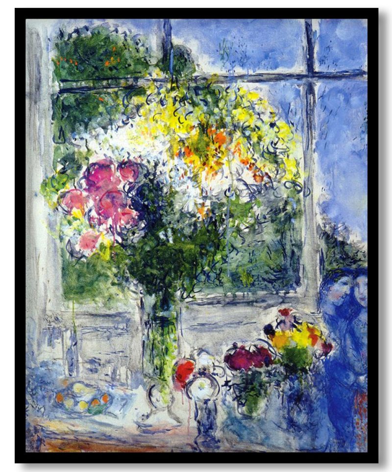 Window in Artist's Studio by Marc Chagall (1976)