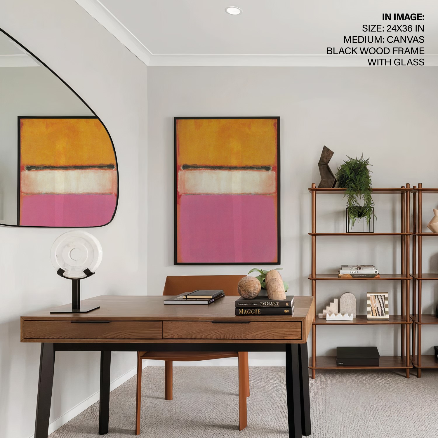 White Center (Yellow, Pink and Lavender on Rose) by Mark Rothko (1950 ...