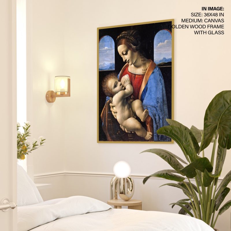 Madonna Litta (Madonna and the Child) by Leonardo da Vinci (1490)