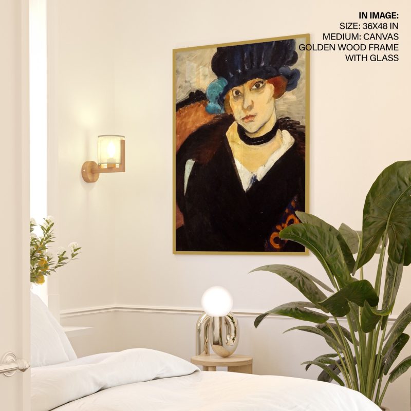 Marguerite with a Leather Hat by Henri Matisse (1918)