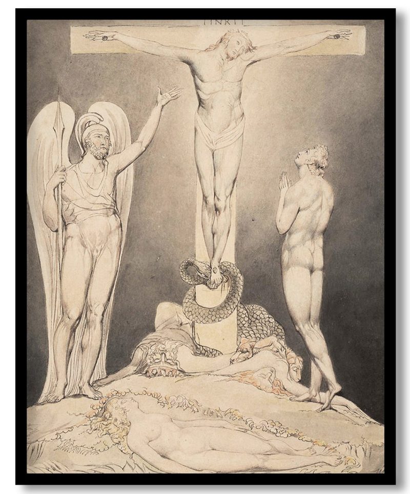 Illustration to Milton`s Paradise Lost by William Blake (1807)