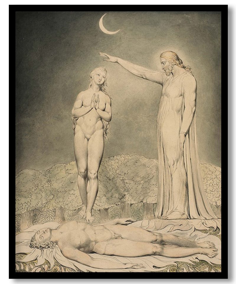 Illustration to Milton`s Paradise Lost by William Blake (1808)