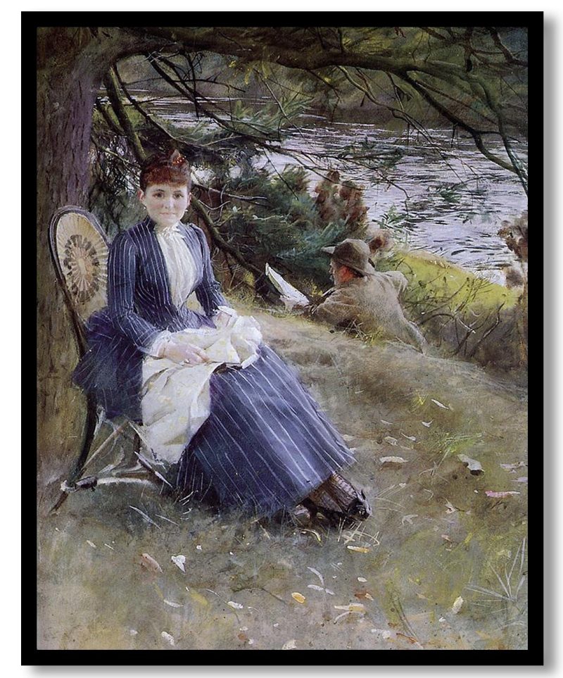 In Scotland (Mrs. Symons) by Anders Zorn (1887)