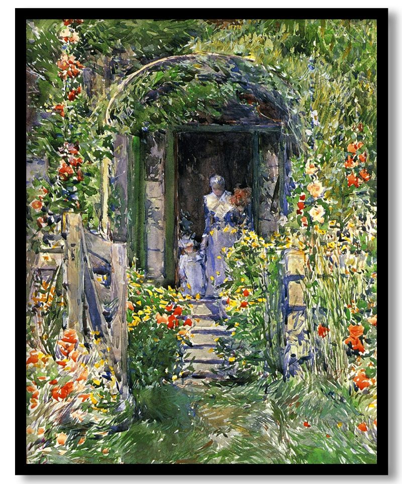 Isles of Shoals Garden (aka The Garden in Its Glory) by Childe Hassam (1892)