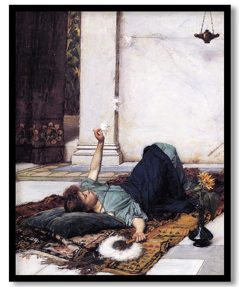 It's Sweet Doing Nothing by John William Waterhouse (1879)
